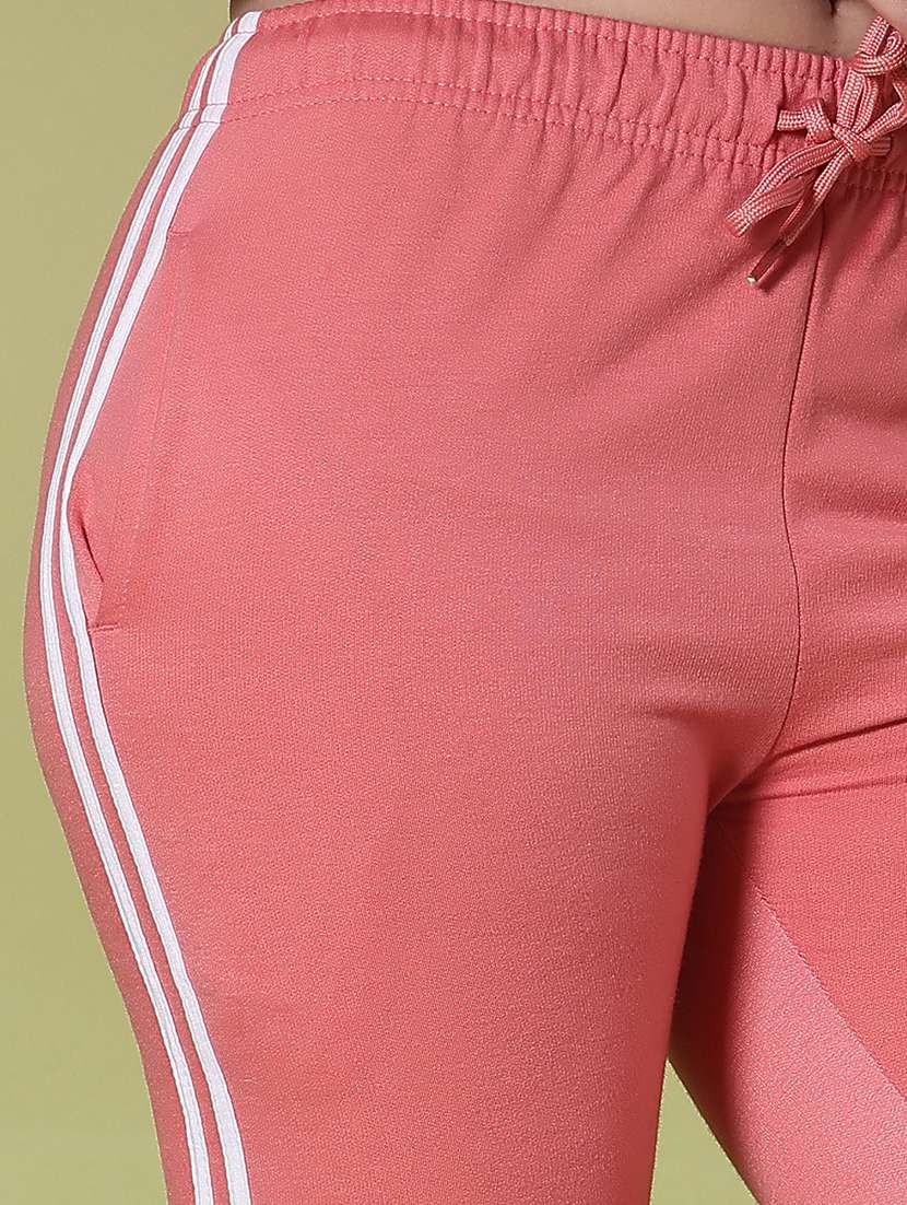 women peach tapered mid rise regular track pant - 21955742 -  Standard Image - 4