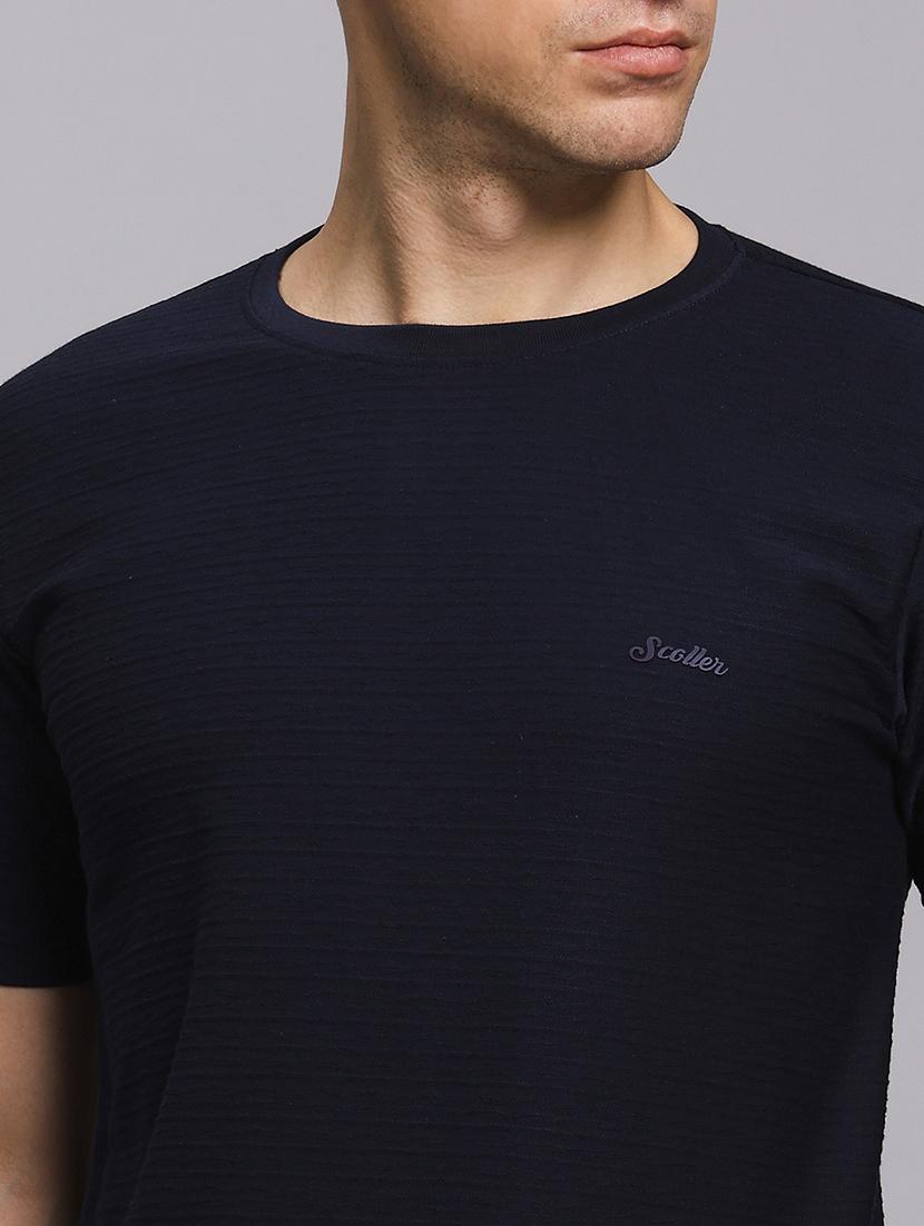 men solid short sleeve slim fit t-shirt - 21955748 - Standard Image - 4