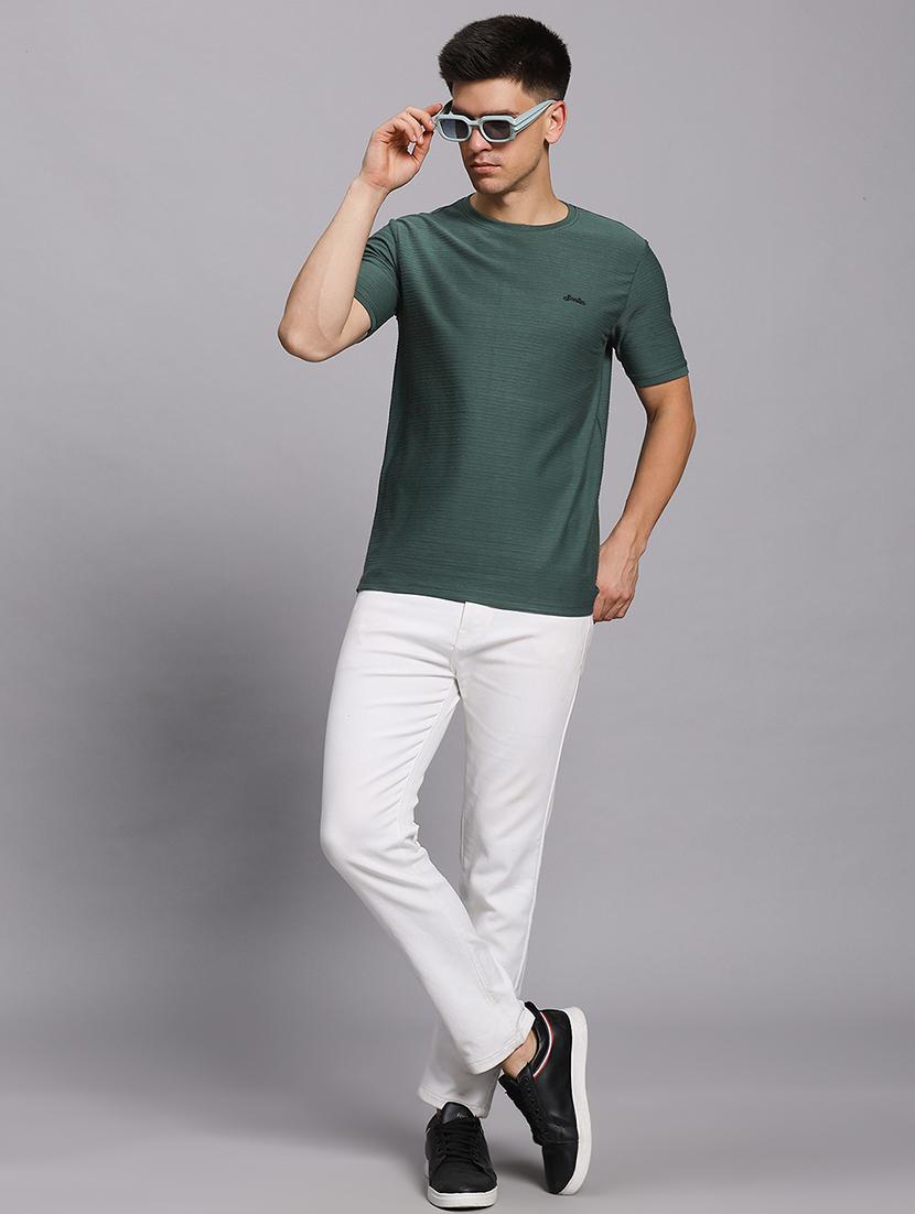 men solid short sleeve regular fit t-shirt - 21955758 - Standard Image - 4