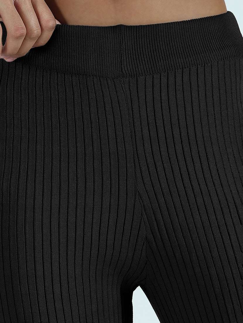 women black solid top and trouser co-ord set - 21955770 -  Standard Image - 4