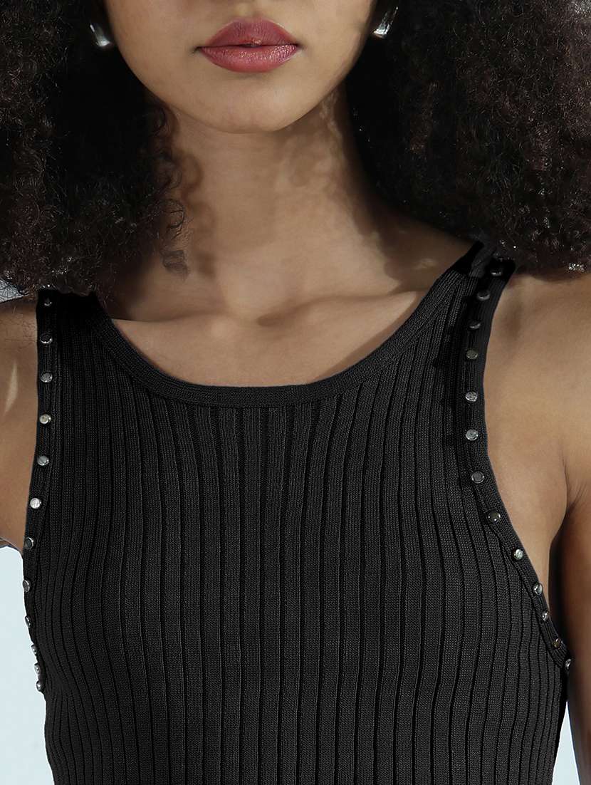 women black solid top and trouser co-ord set - 21955770 -  Standard Image - 6