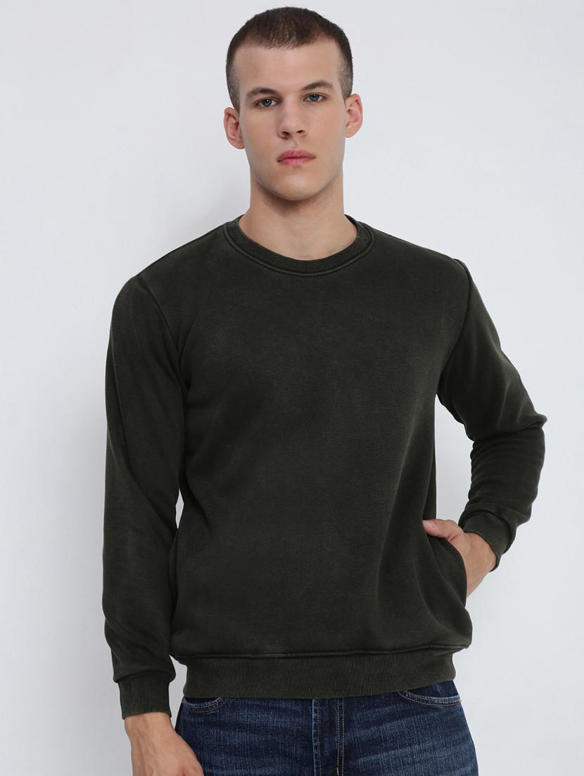 men solid long sleeve sweatshirt - 21955916 -  Standard Image - 1