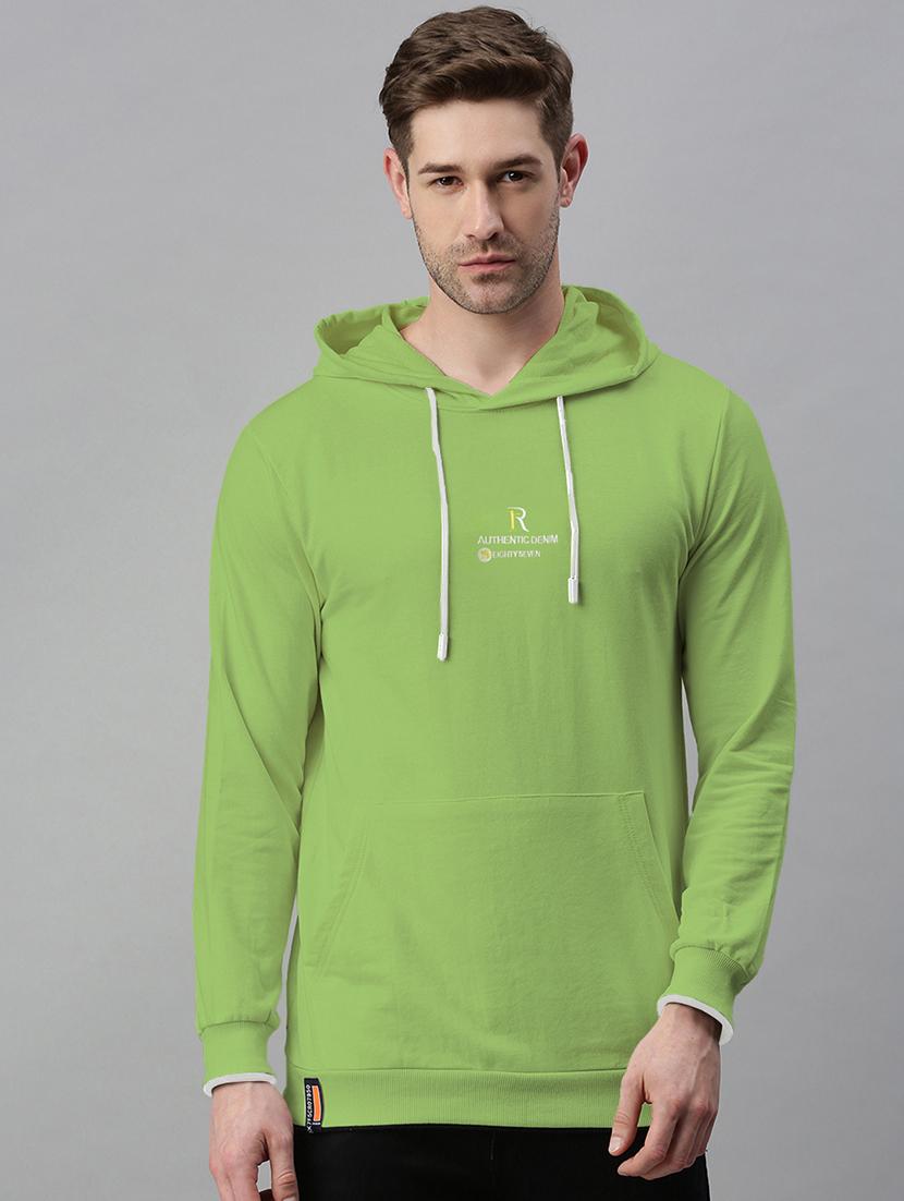men printed long sleeve hooded sweatshirt - 21955917 - Standard Image - 1