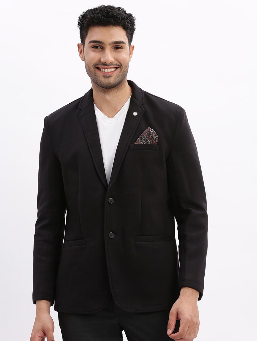 men solid long sleeve single breasted blazer - 21955919 -  Standard Image - 1