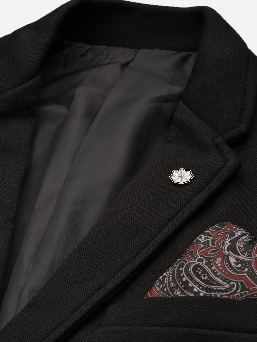 men solid long sleeve single breasted blazer - 21955919 - Standard Image - 6