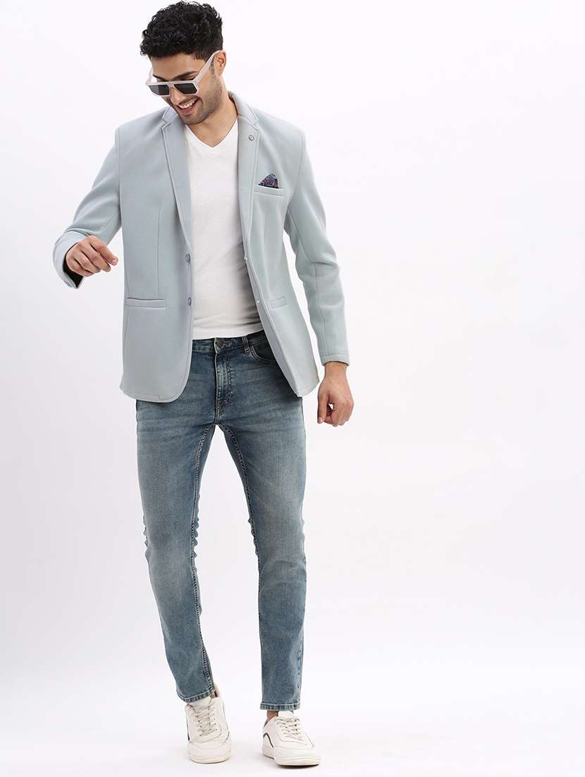 men solid long sleeve single breasted blazer - 21955921 -  Standard Image - 4