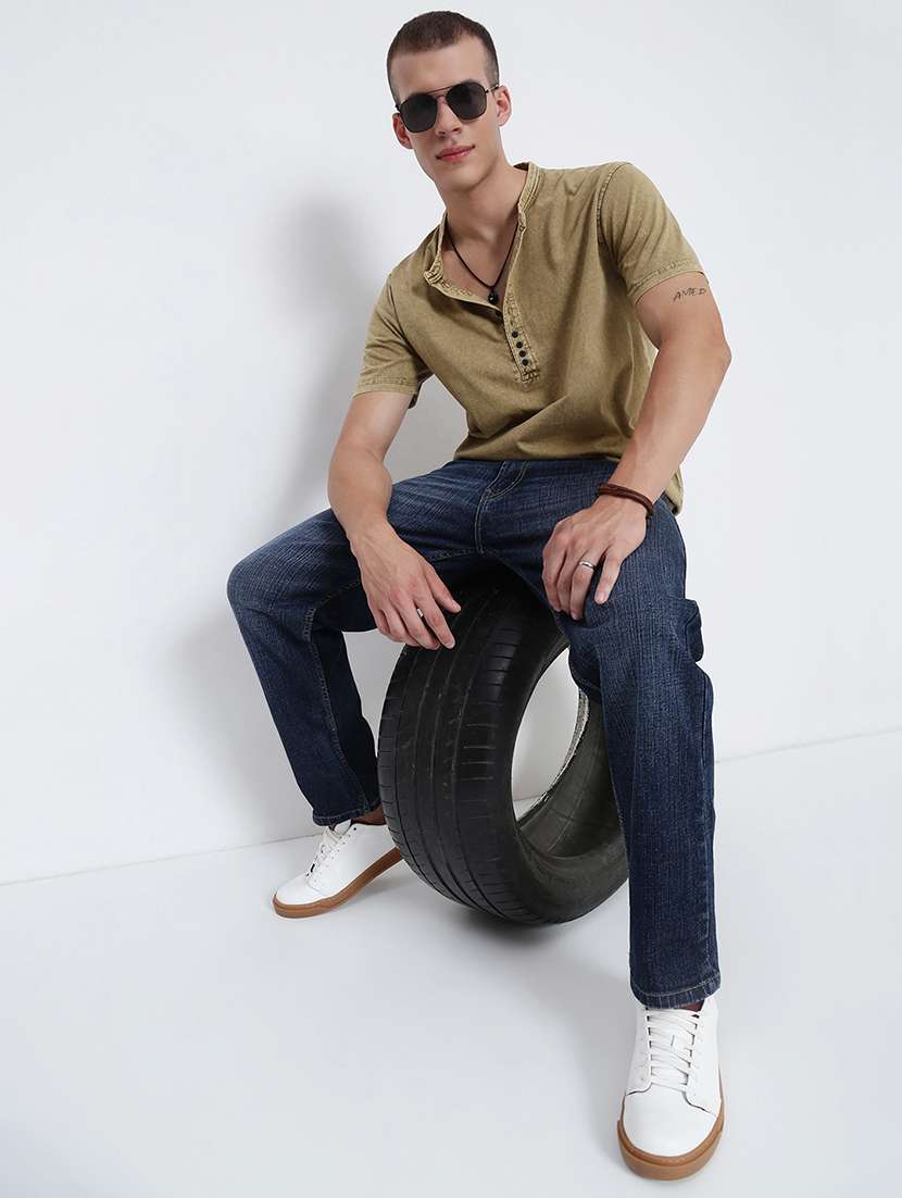 men solid short sleeve regular fit t-shirt - 21955925 -  Standard Image - 6