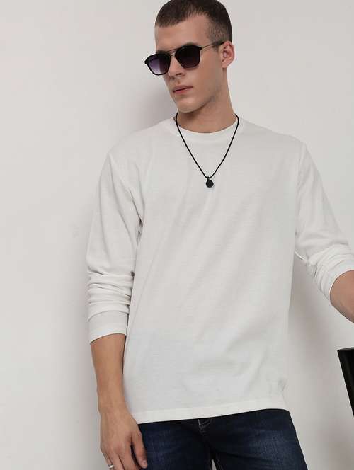 men solid long sleeve regular fit t-shirt - 21955926 -  Standard Image - 0