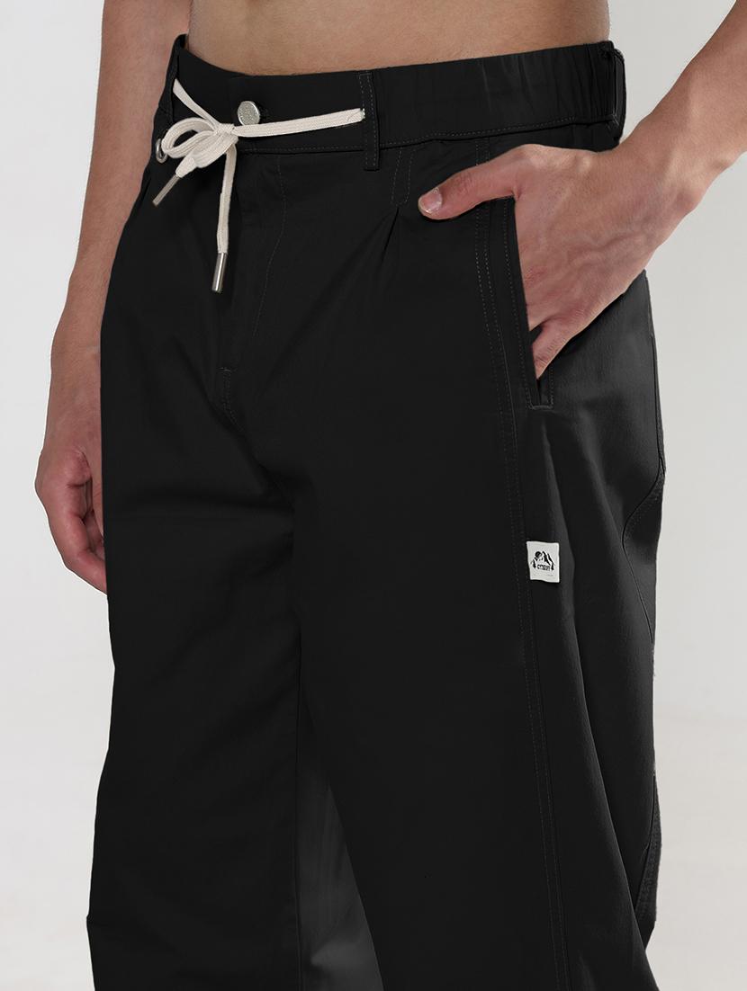 men solid relaxed fit casual trouser - 21955934 - Standard Image - 4