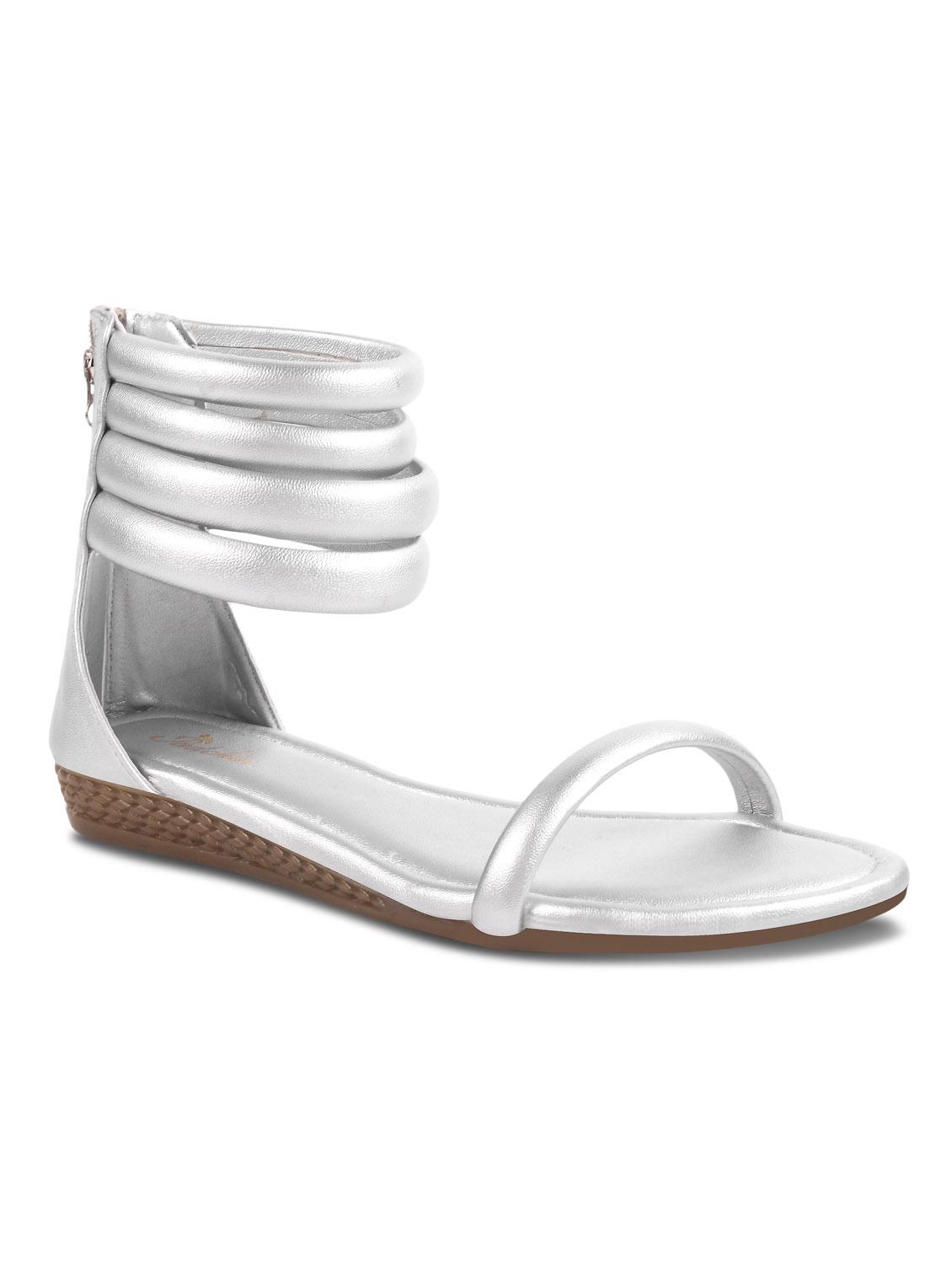 women silver gladiators sandal - 21956064 -  Standard Image - 1