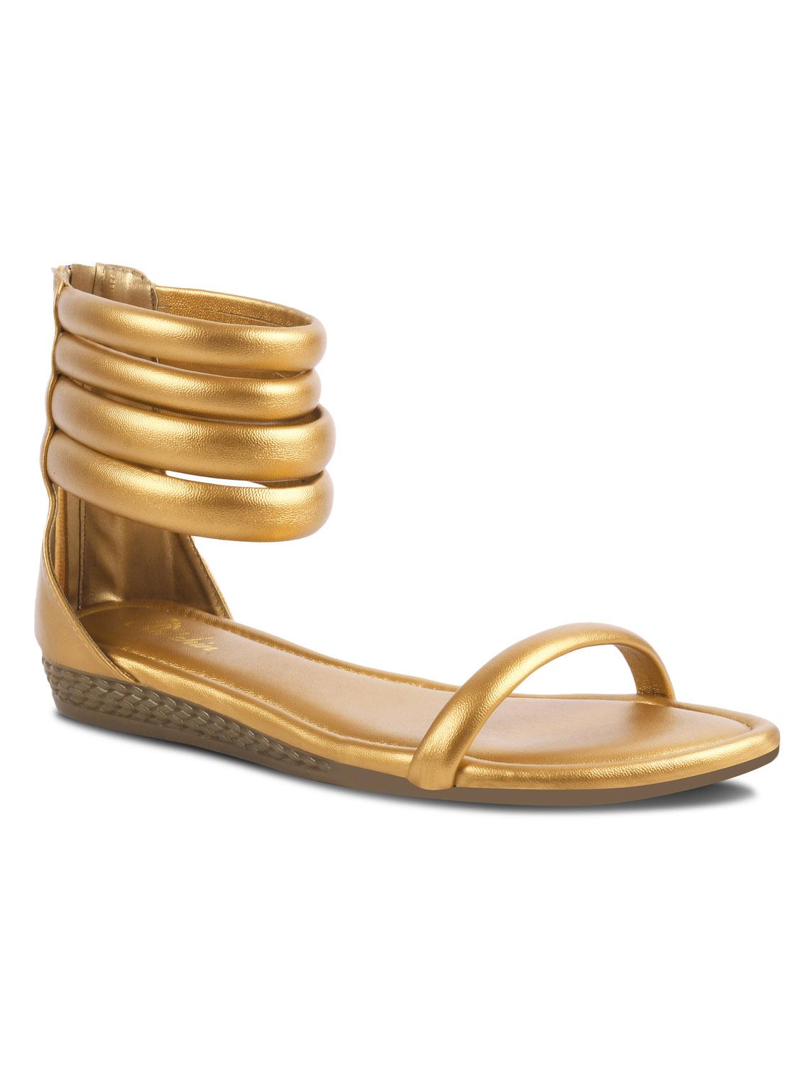 women gold gladiators sandal - 21956066 - Standard Image - 1