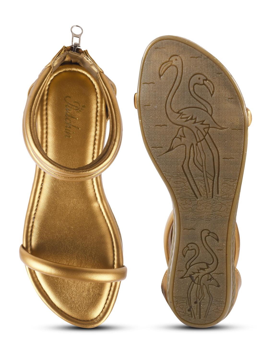women gold gladiators sandal - 21956066 - Standard Image - 4
