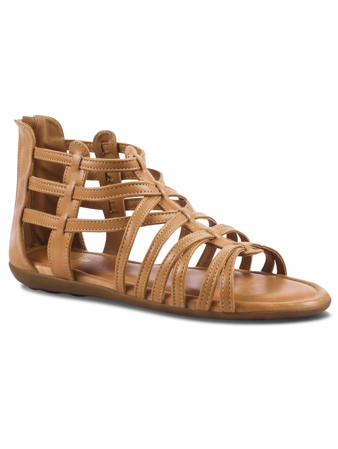 women beige gladiators sandal - 21956068 - Standard Image - 1