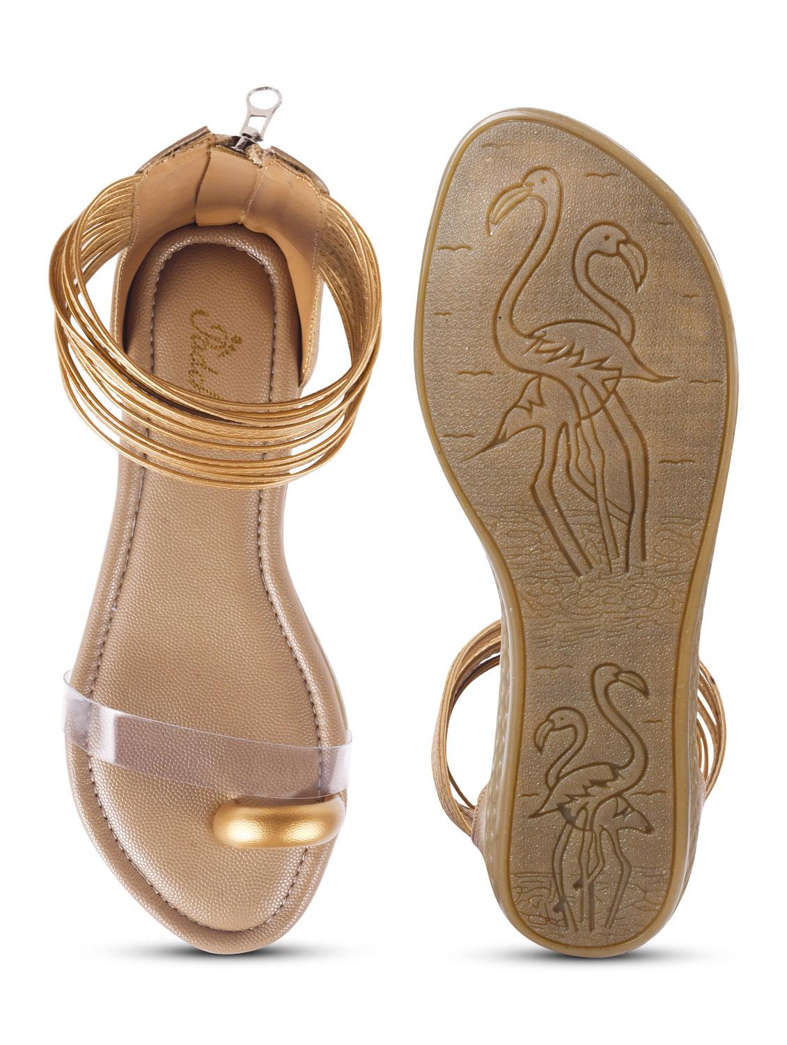 women beige gladiators sandal - 21956071 - Standard Image - 4
