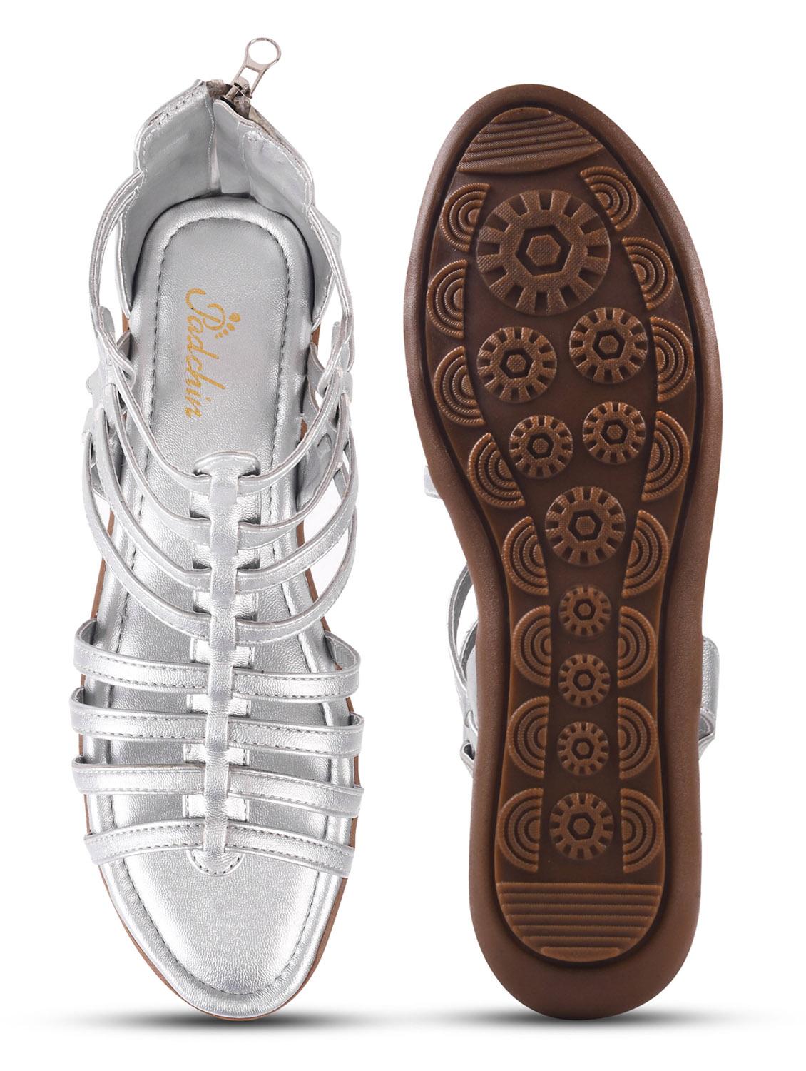 women silver gladiators sandal - 21956083 - Standard Image - 4