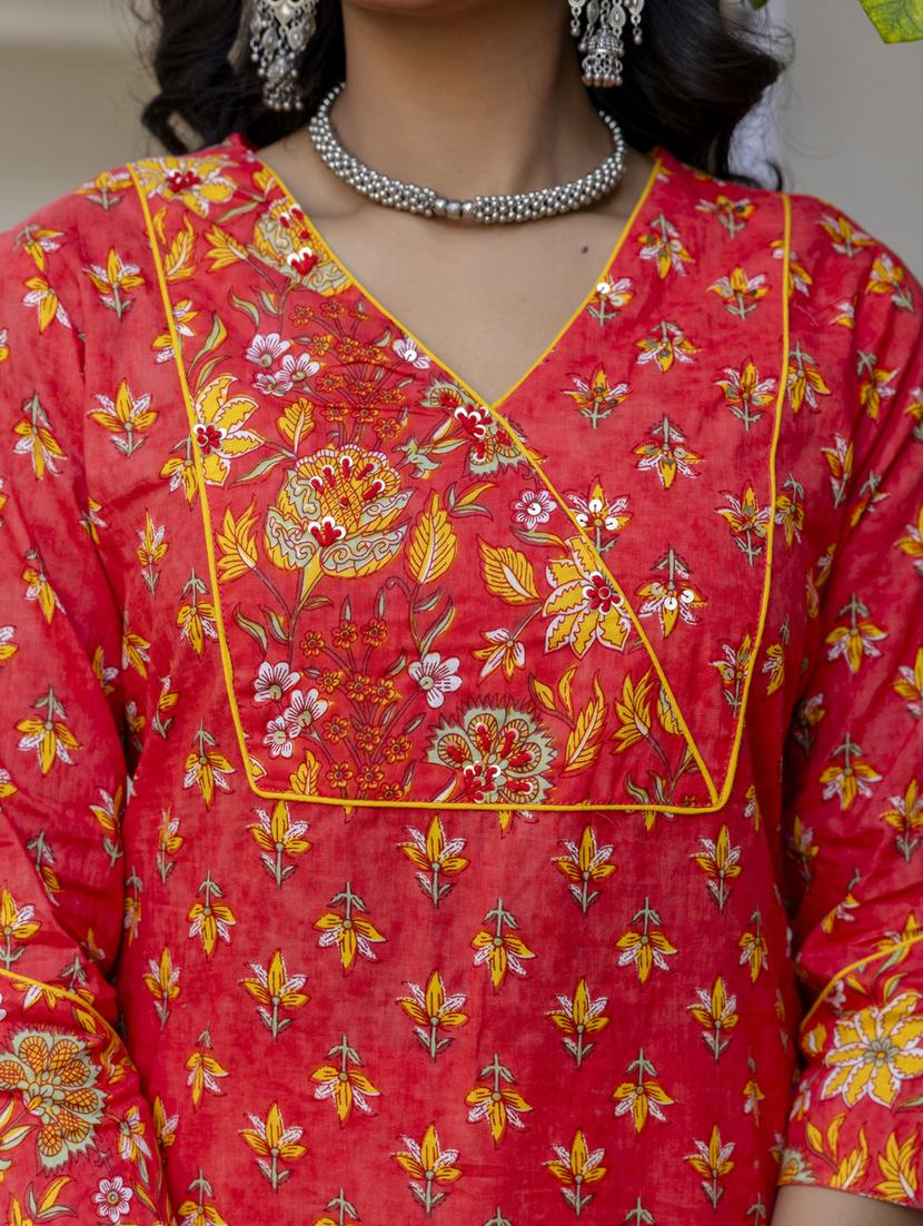 women three quarter sleeve kurta pant with dupatta set - 21956148 - Standard Image - 6