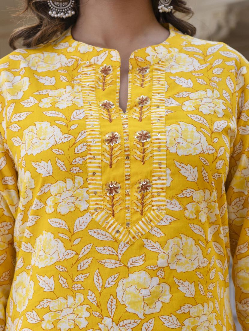 women three quarter sleeve kurta pant with dupatta set - 21956154 - Standard Image - 6