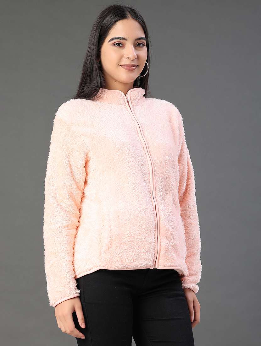 women solid long sleeve sweatshirt - 21956358 -  Standard Image - 1