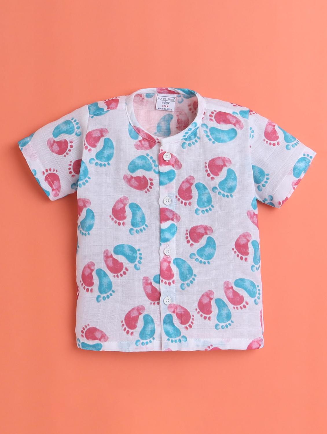 kids printed short sleeve night suit - 21956462 - Standard Image - 1