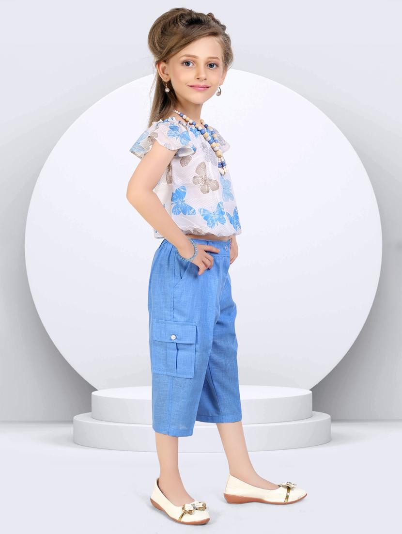 girls printed trouser and top set - 21956490 - Standard Image - 1