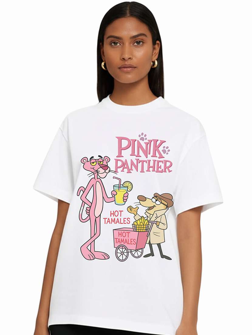 women pack of 2 printed round neck oversized t-shirt - 21956631 -  Standard Image - 1