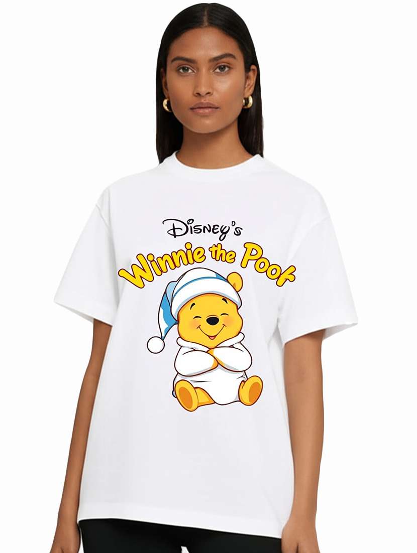 women pack of 2 printed round neck oversized t-shirt - 21956633 -  Standard Image - 1