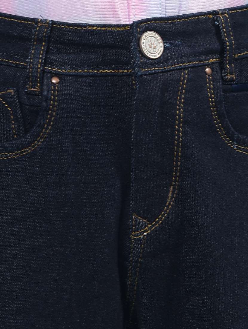 boys solid mid rise straight fit jean - 21956668 -  Standard Image - 4