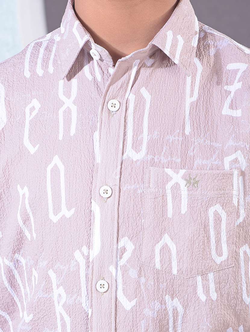 boys printed collared short sleeve shirt - 21956683 -  Standard Image - 1