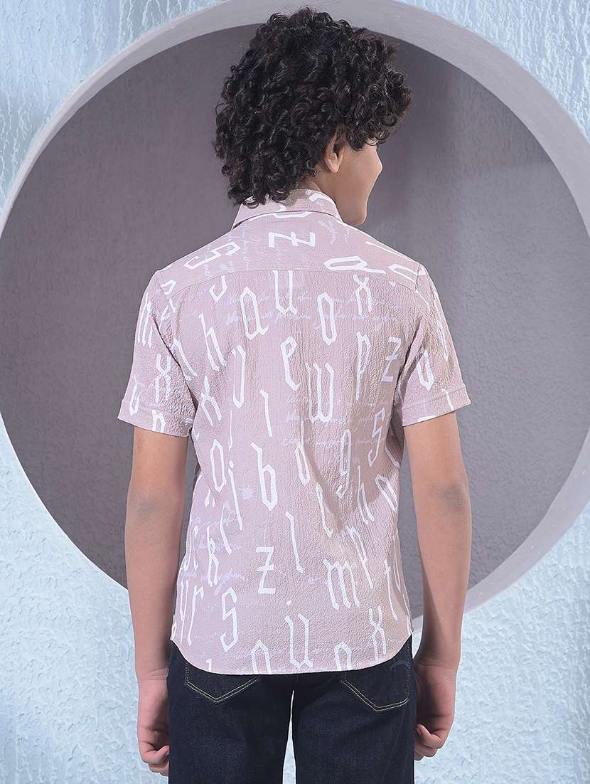 boys printed collared short sleeve shirt - 21956683 -  Standard Image - 4