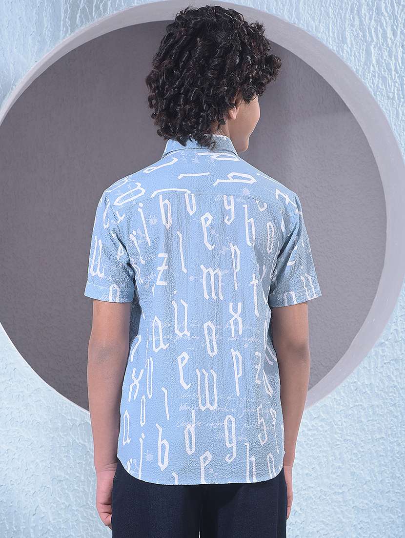 boys printed collared short sleeve shirt - 21956684 -  Standard Image - 4