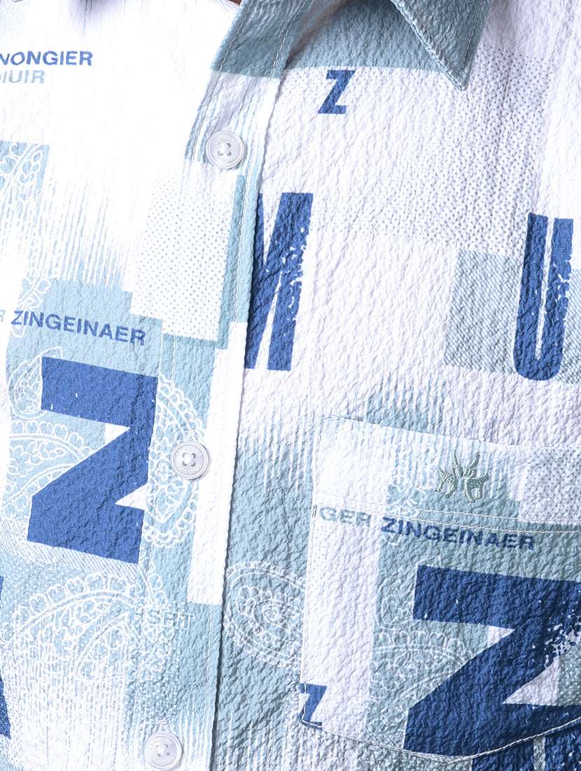 boys printed collared short sleeve shirt - 21956685 -  Standard Image - 4