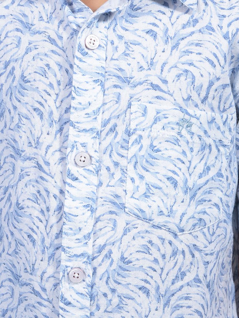 boys printed collared short sleeve shirt - 21956691 - Standard Image - 4