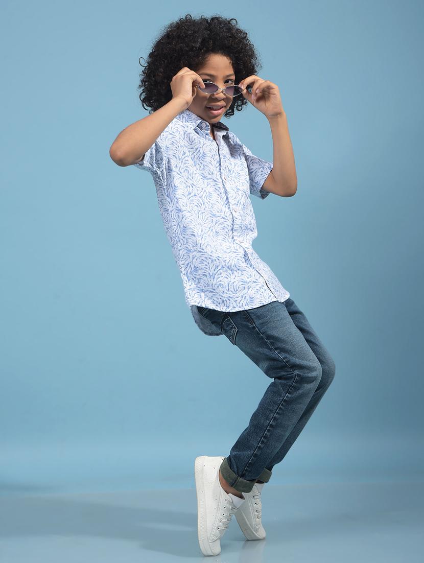 boys printed collared short sleeve shirt - 21956691 - Standard Image - 6