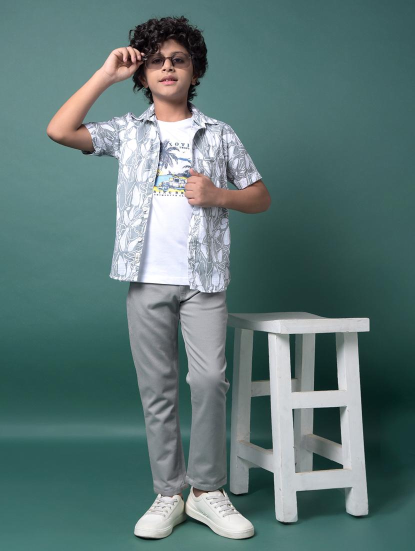 boys printed collared short sleeve shirt - 21956696 - Standard Image - 6