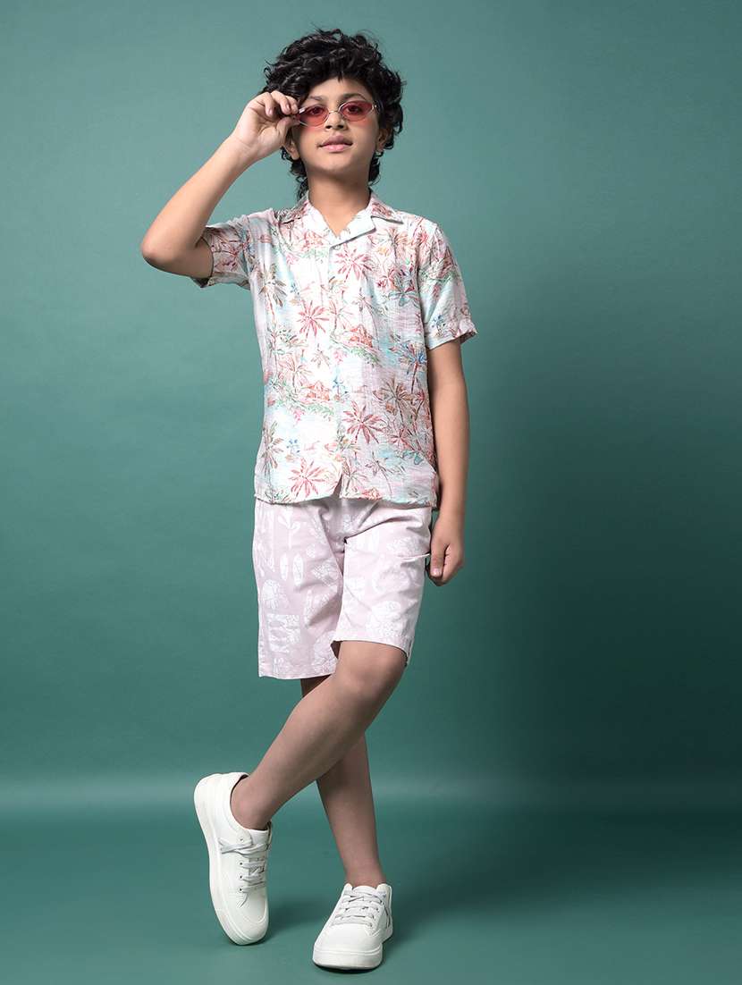 boys printed mid rise regular fit shorts  - 21956706 -  Standard Image - 6