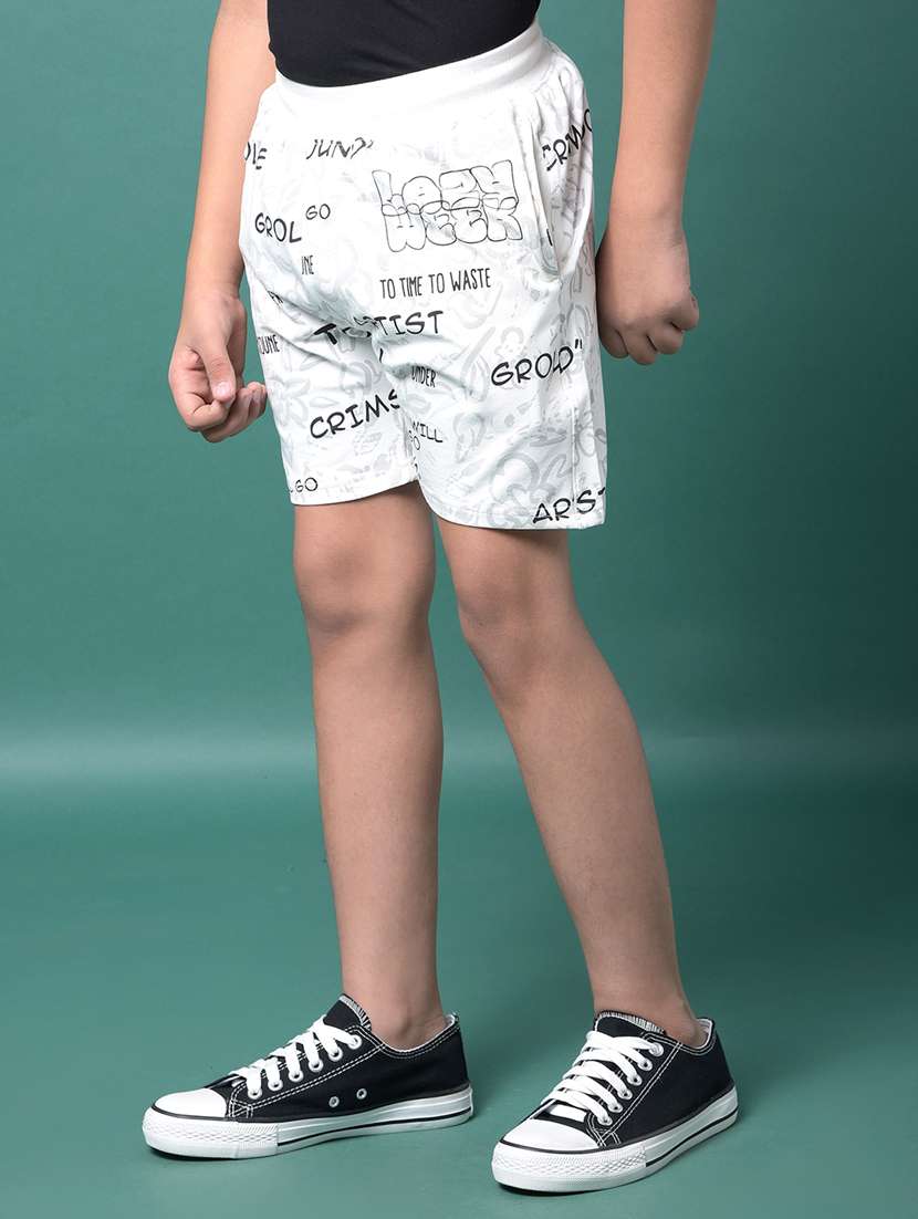 boys printed mid rise regular fit shorts  - 21956716 -  Standard Image - 1