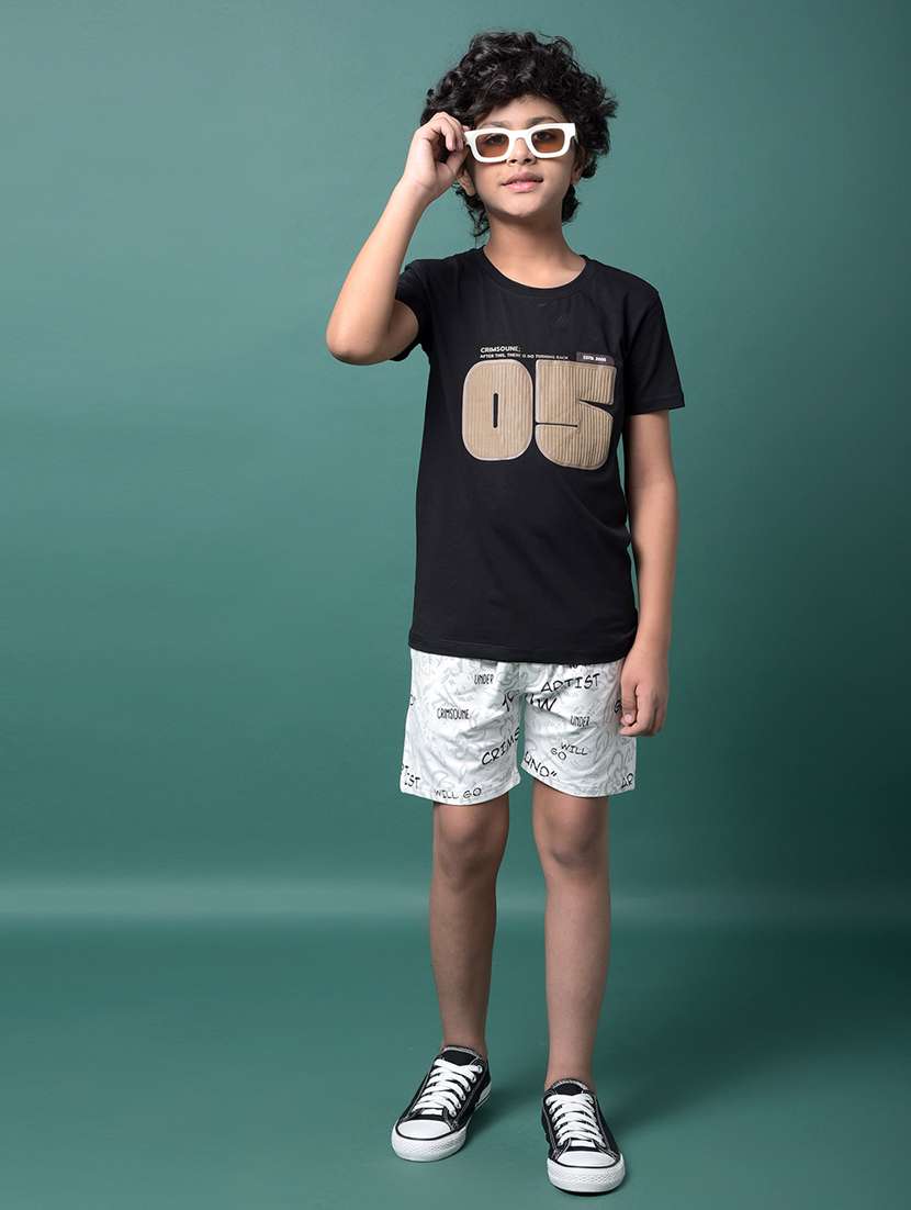 boys printed mid rise regular fit shorts  - 21956716 -  Standard Image - 6