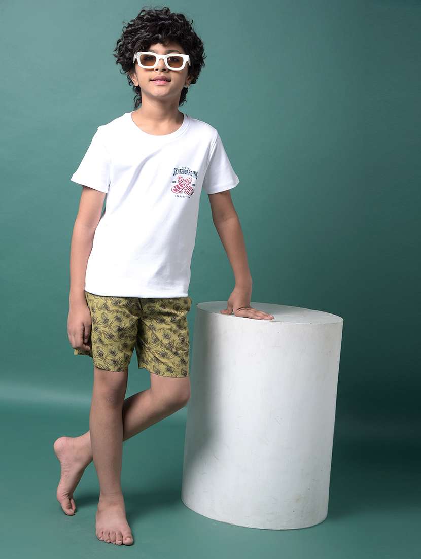 boys printed mid rise loungewear shorts - 21956718 -  Standard Image - 6