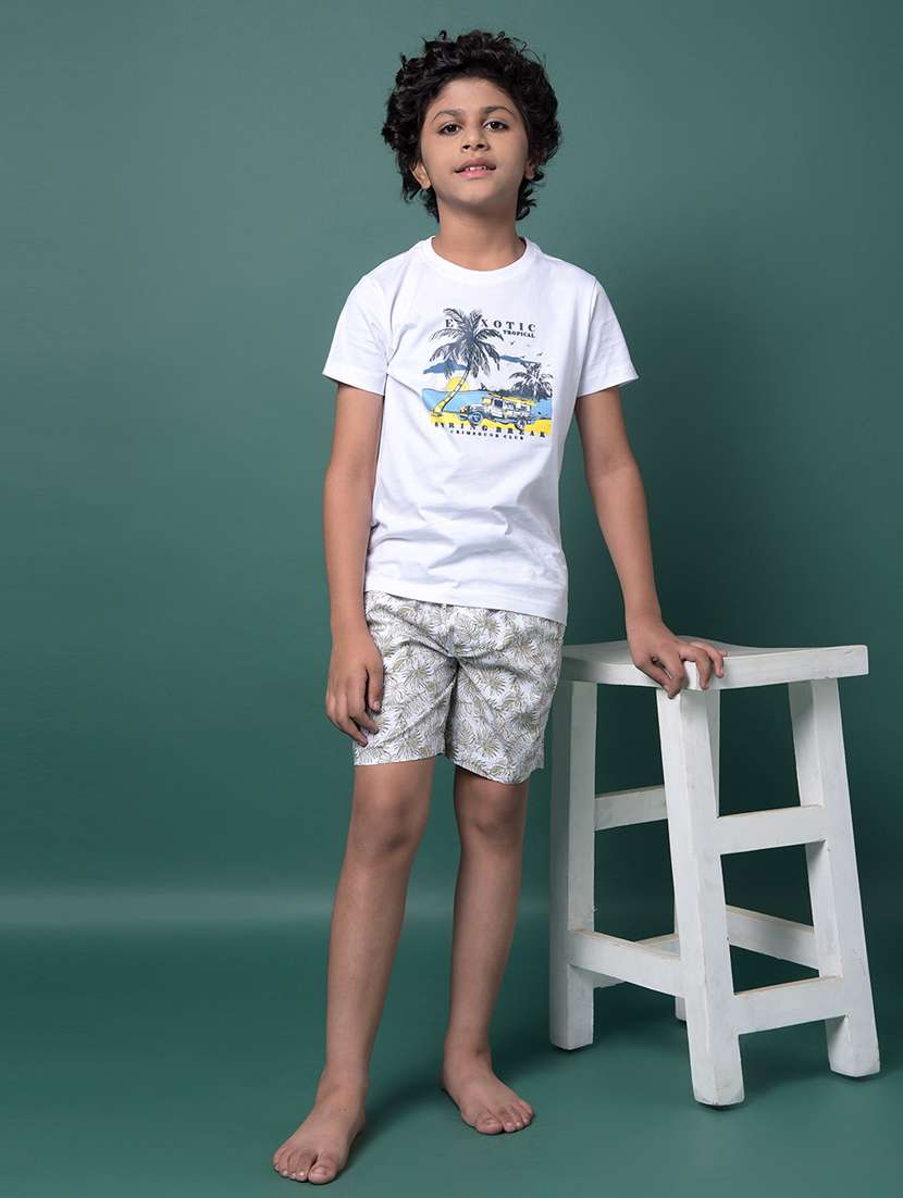 boys printed mid rise loungewear shorts - 21956722 -  Standard Image - 6
