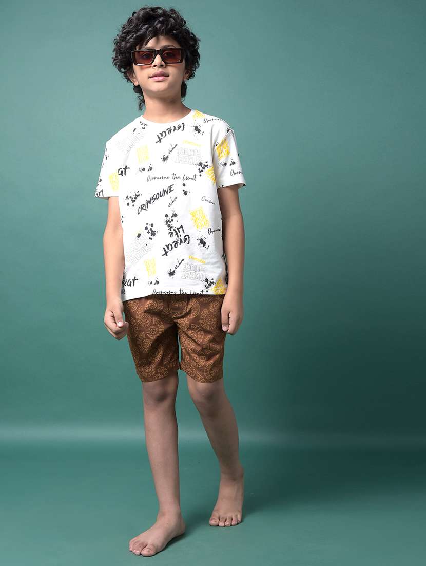 boys printed mid rise loungewear shorts - 21956726 -  Standard Image - 6