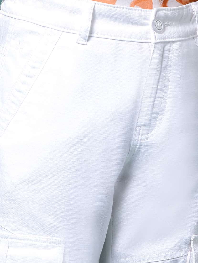 boys solid mid rise relaxed fit cargo  - 21956742 -  Standard Image - 4