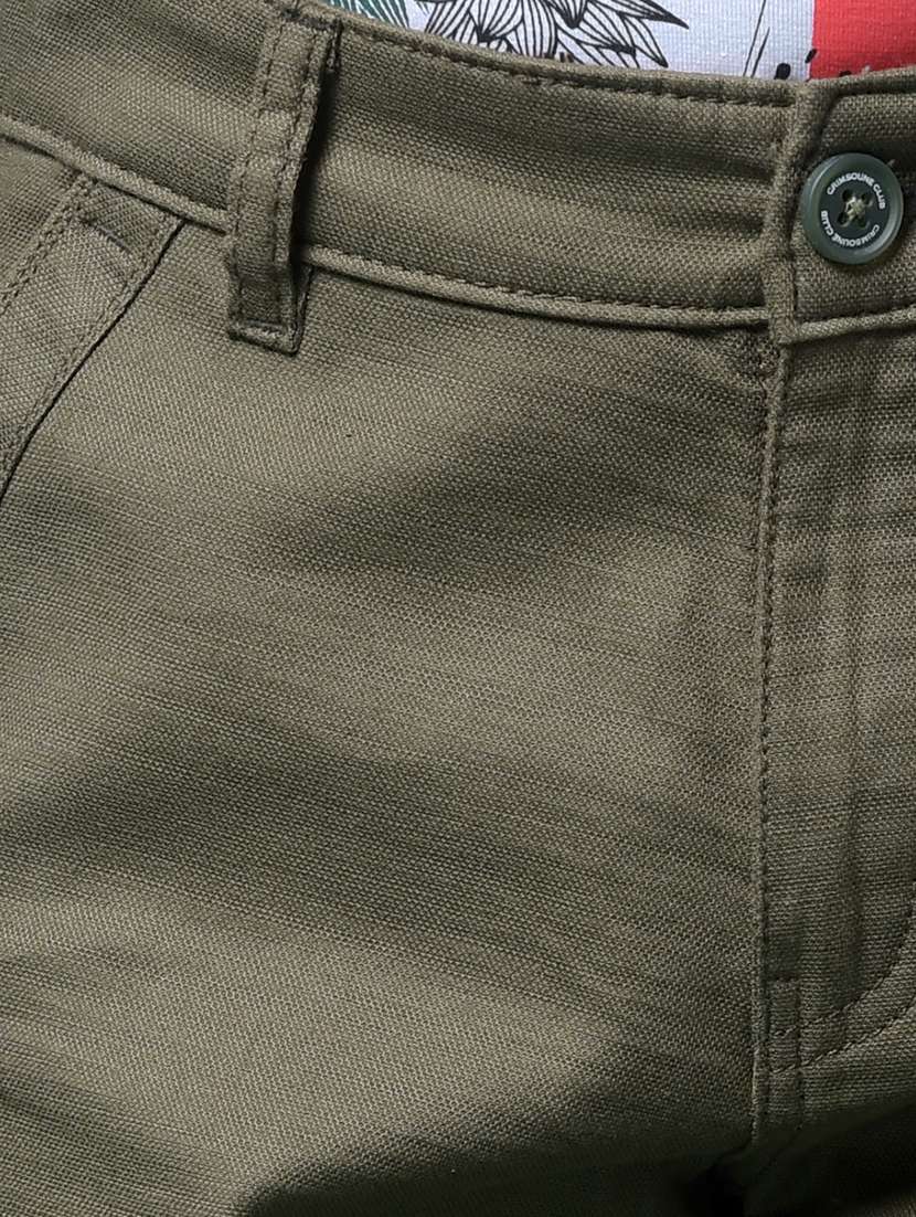 boys solid mid rise relaxed fit cargo  - 21956744 -  Standard Image - 4