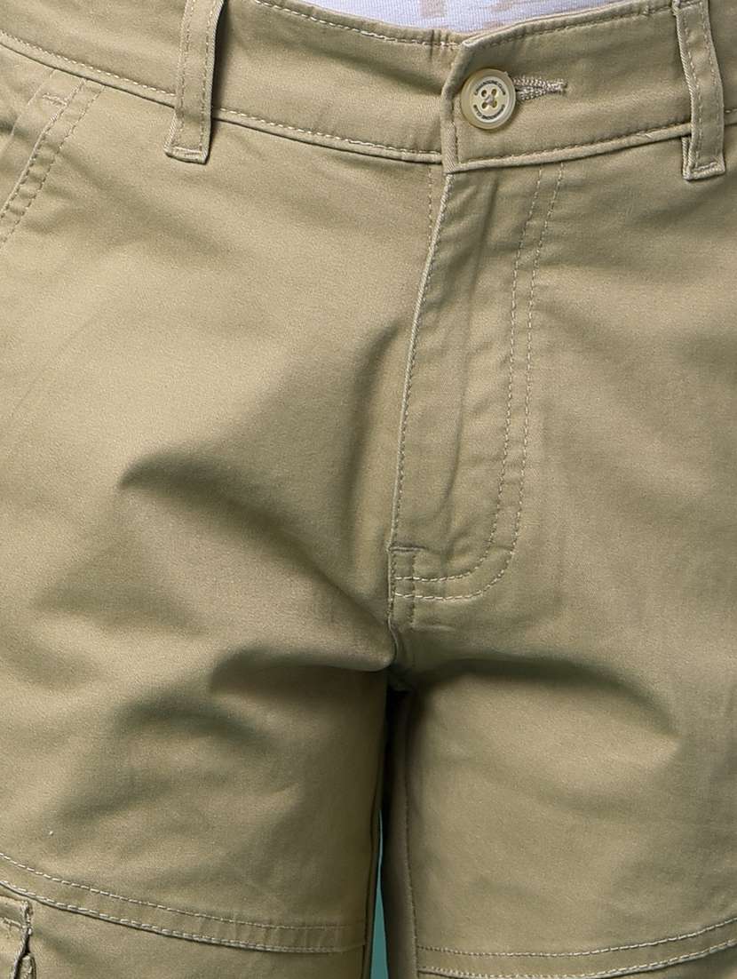 boys solid mid rise relaxed fit cargo  - 21956747 -  Standard Image - 4