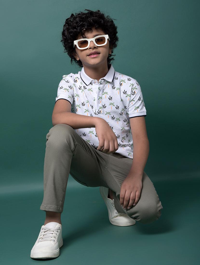 boys printed short sleeve regular fit polo t-shirt - 21956750 - Standard Image - 6