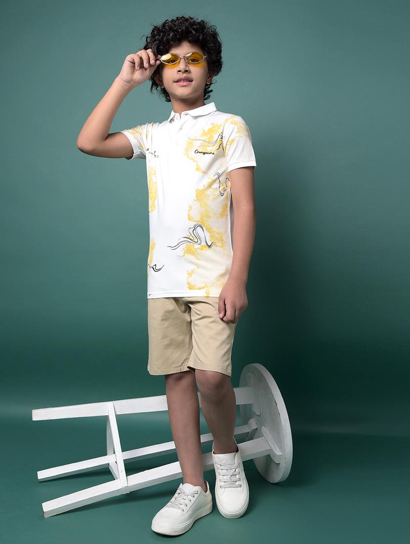 boys printed short sleeve regular fit polo t-shirt - 21956758 - Standard Image - 6