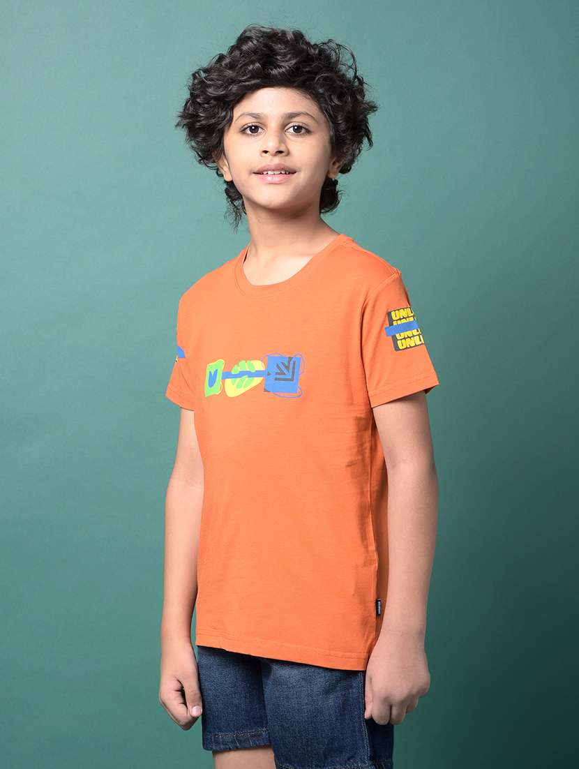 boys printed short sleeve regular fit t-shirt - 21956760 -  Standard Image - 1