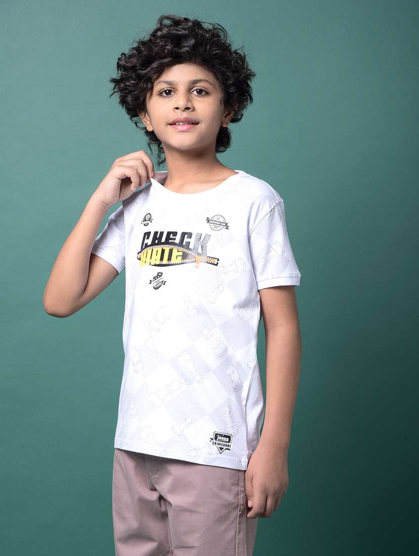 boys printed short sleeve regular fit t-shirt - 21956763 -  Standard Image - 1