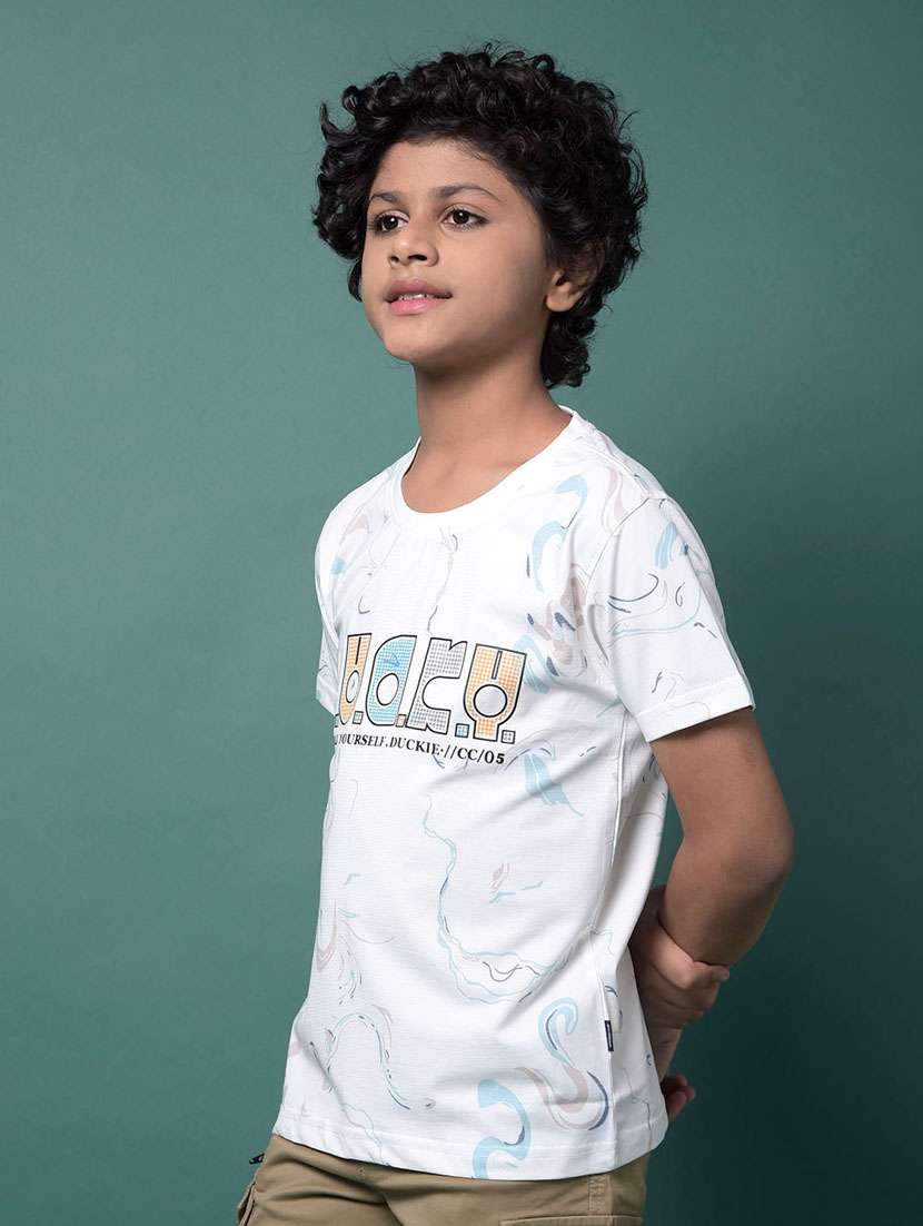 boys printed short sleeve regular fit t-shirt - 21956766 -  Standard Image - 1