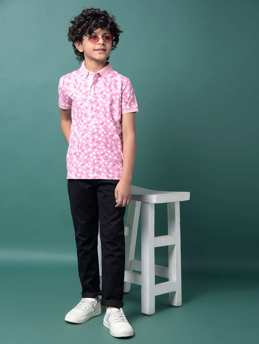 boys printed short sleeve regular fit polo t-shirt - 21956768 -  Standard Image - 6