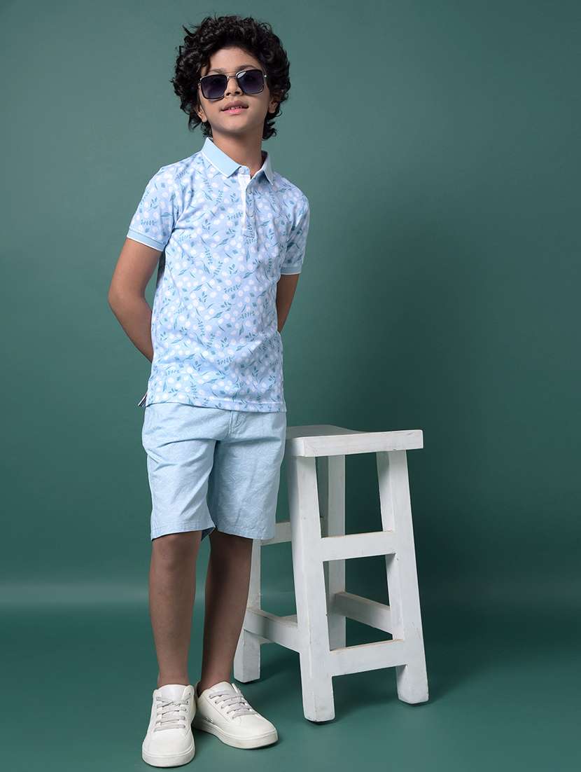 boys printed short sleeve regular fit polo t-shirt - 21956769 -  Standard Image - 6